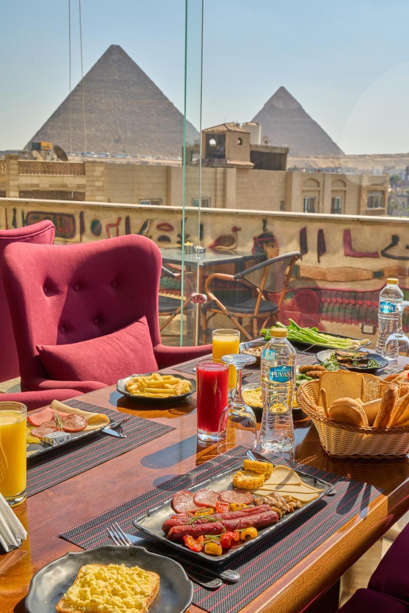 King Pyramids View Hotel Kafret el-Gabal Zewnętrze zdjęcie